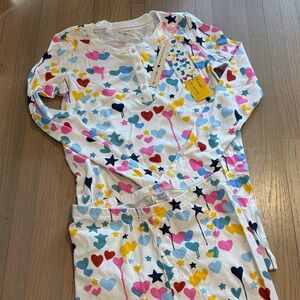 NWT Roller Rabbit x Kerri Rosenthal heart and stars pj set